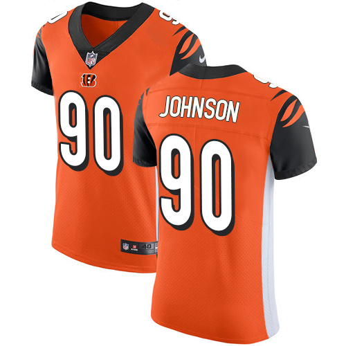 Nike Bengals #90 Michael Johnson Orange Alternate Men's Stitched NFL Vapor Untouchable Elite Jersey - Click Image to Close